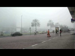 A foggy morning in Dubai