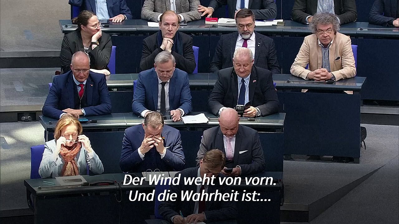 Scholz im Bundestag: 'Der Wind weht von vorn'