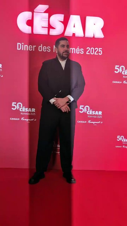 Artus - Photocall du dîner des nommés 2025 pour la cérémonie des Cesar au Fouquet's à Paris le 10 février 2025