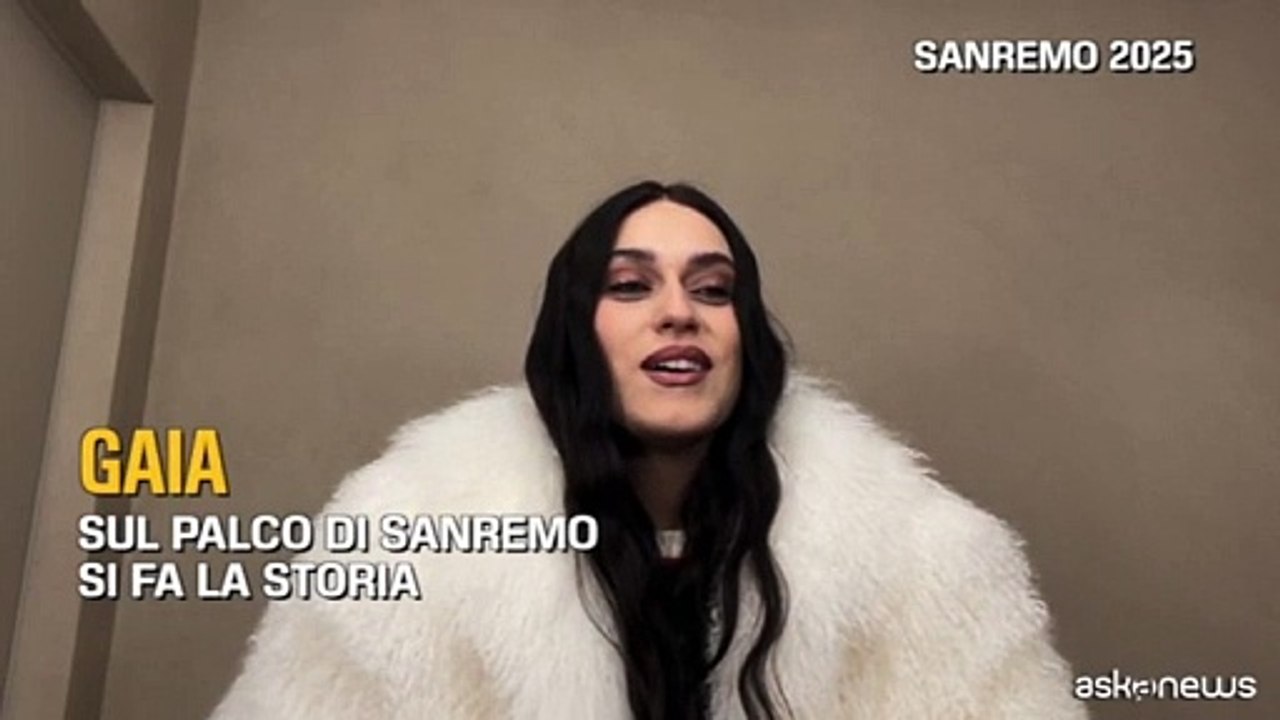Sanremo, Gaia: sul palco dell'Ariston si fa la storia