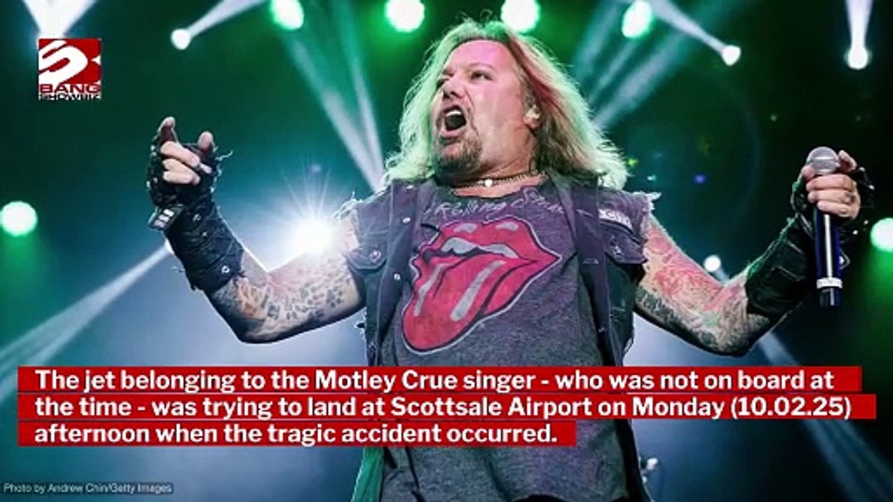 Vince Neil's jet has crashed with a parked plan...