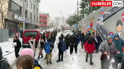 İstanbul'da 7 İlçede Eğitime Kar Tatili
