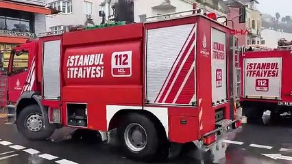 Galatasaray Adası'nda yangın paniği