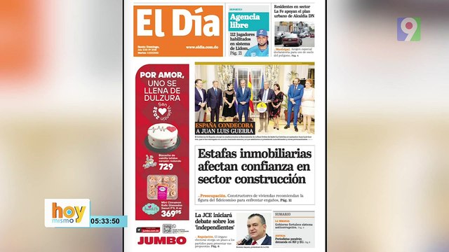 Titulares prensa dominicana martes 11 de febrero 2025 | Hoy Mismo