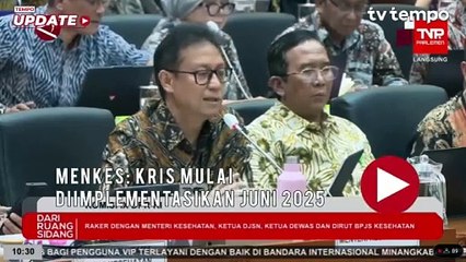 Menkes: KRIS Mulai Diimplementasikan Juni 2025
