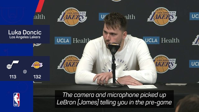 Doncic reflects on sharing the floor with 'special' LeBron on Lakers debut