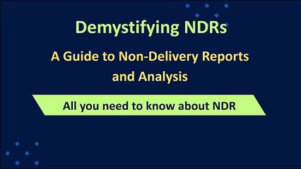 What is Non Delivery Report (NDR)_ How to analyze Non-Delivery Reports (NDRs)