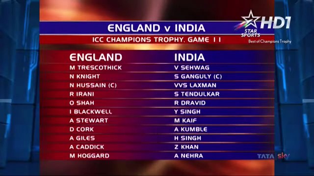 England vs India, 11th Match at Colombo | 2002 ICC Champions Trophy