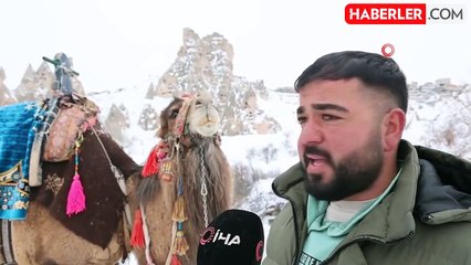 Kapadokya'da Balon Turları İptal, Deve Turlarına İlgi Artıyor