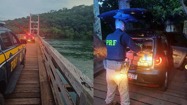 Vídeo: PRF apreende quase meia tonelada de maconha no Paraná