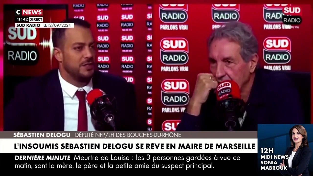 L’insoumis Sébastien Delogu se rêve en maire de Marseille : Réaction du sénateur des Bouches-du-Rhône Stéphane Ravier dans « Morandini Live » - VIDEO