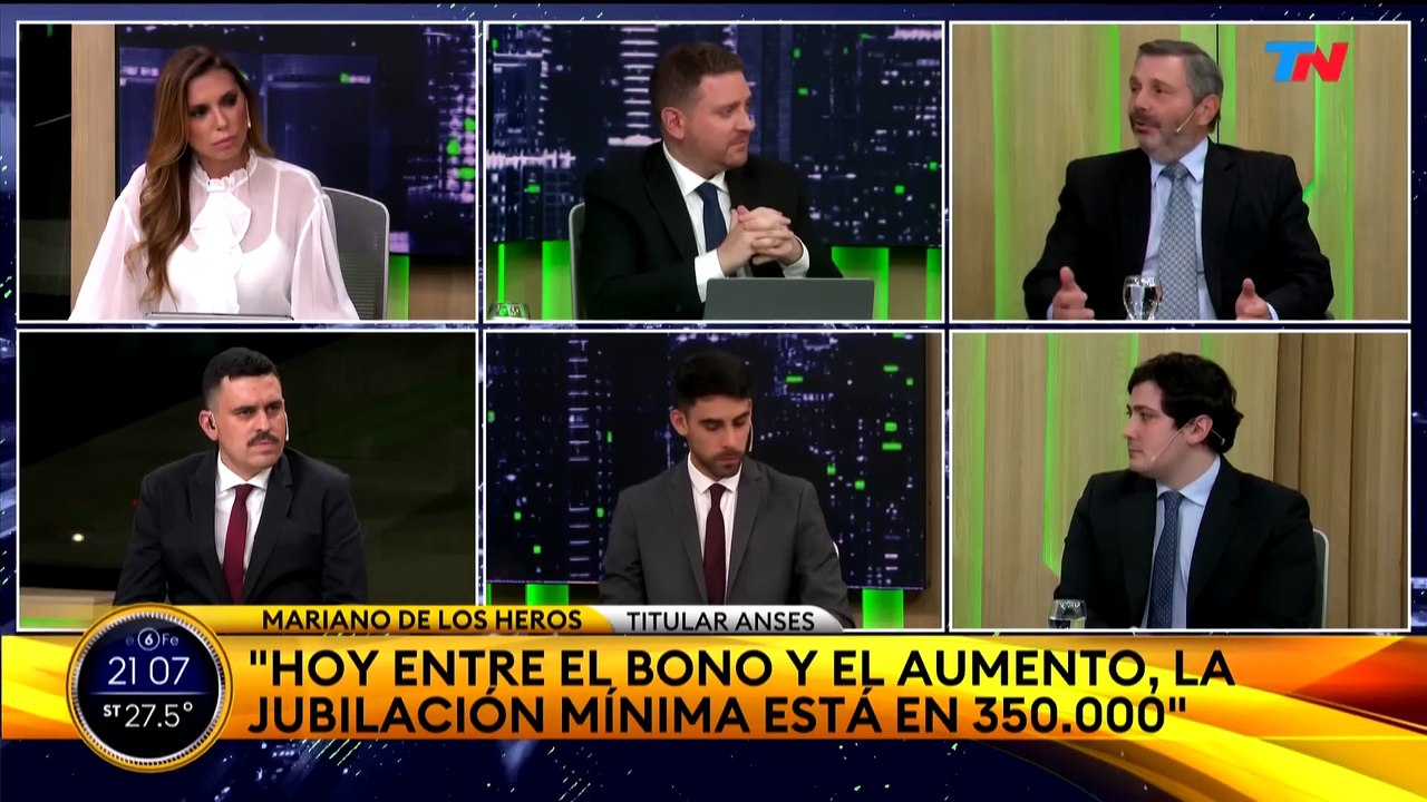 "No tiene derecho a la jubilación”: De Los Heros aventuró una reforma previsional y negó beneficios a aportantes de menos de 30 años