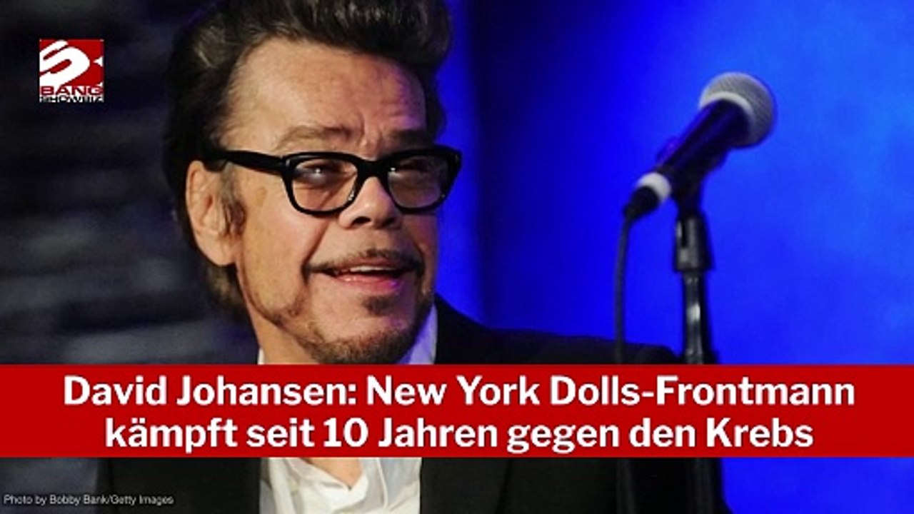David Johansen: New York Dolls-Frontmann kämpft seit 10 Jahren gegen den Krebs