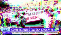 Comerciantes de mercados públicos causan caos vial en la CDMX