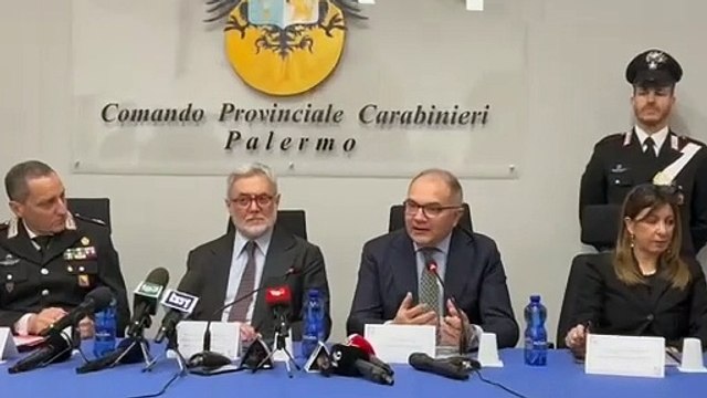Il video della conferenza stampa del maxi blitz antimafia a Palermo