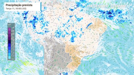 Frente Fria avança pelo Sul do Brasil a partir de quarta-feira.