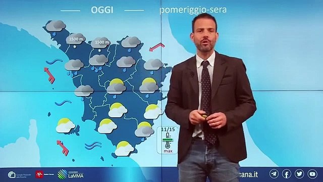 Allerta meteo Toscana, le previsioni del Lamma