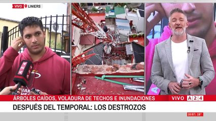 🔴 CAYÓ UNA ANTENA SOBRE UNA VIVIENDA: "MI MAMÁ ESTÁ MUY SHOCKEADA POR LA CASA"