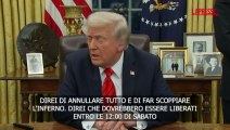 Trump minaccia Hamas: 