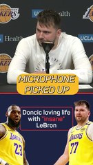 Doncic loving life in LA with 'insane' LeBron