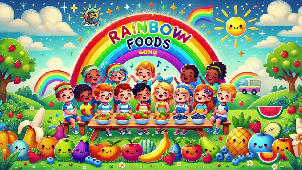 Nursery Rhymes | Rainbow Foods Song | Toddler Song | Preschool Learning | Kids Songs | Toddler Music