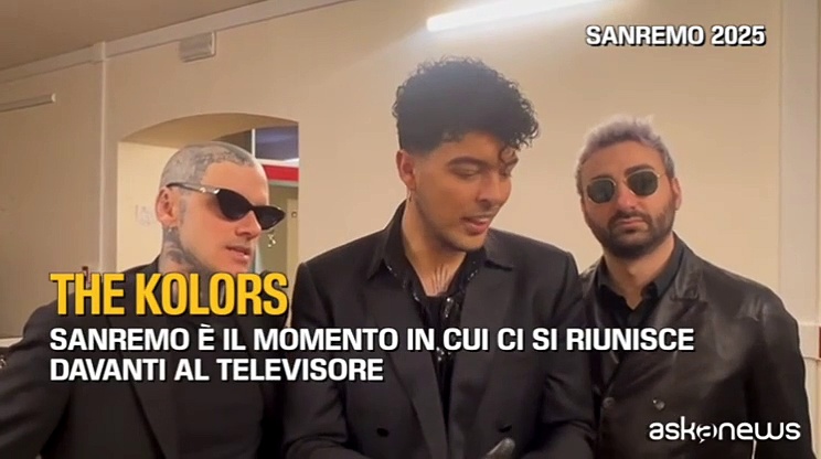 Video The Kolors a Sanremo 2025: «Il momento in cui ci si riunisce davanti a TV»