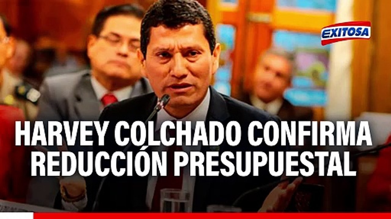Harvey Colchado confirma reducción presupuestal para investigación policial, pese a avance de la criminalidad