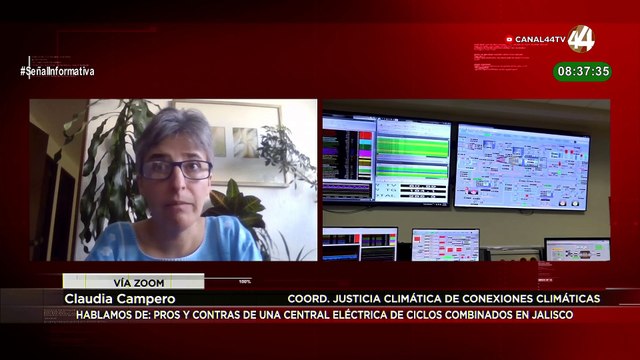 Claudia Caballero habla sobre la central eléctrica de ciclos combinados en Jalisco
