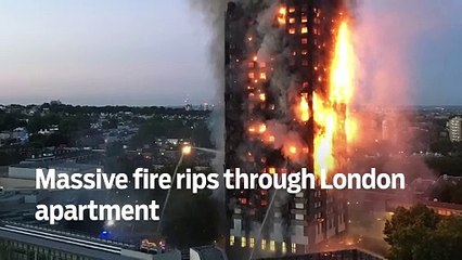 Massive fire rips through London apartment - GN Headlines