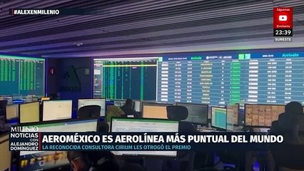 AeroMéxico se consagra como la aerolínea más puntual del mundo, según Cirum