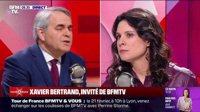 Submersion migratoire: Je n'utilise pas les mots de l'extrême droite , affirme Xavier Bertrand (LR)