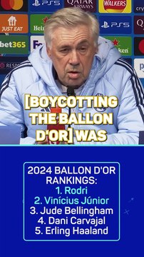Ancelotti defends Ballon d'Or boycott