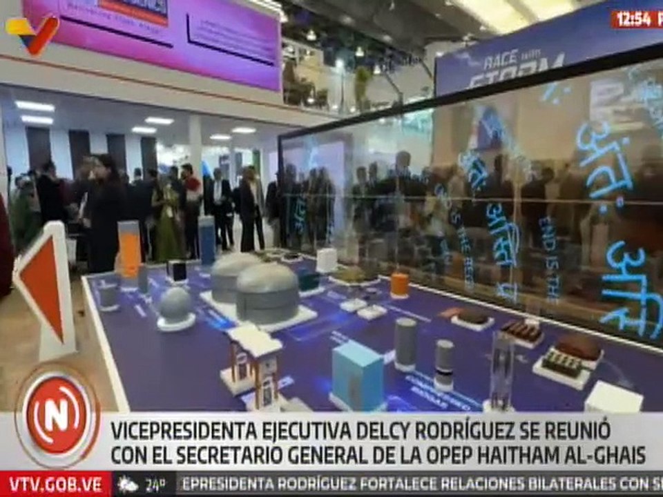 Ministra Delcy Rodríguez fortalece relaciones bilaterales con Secretario General de la OPEP