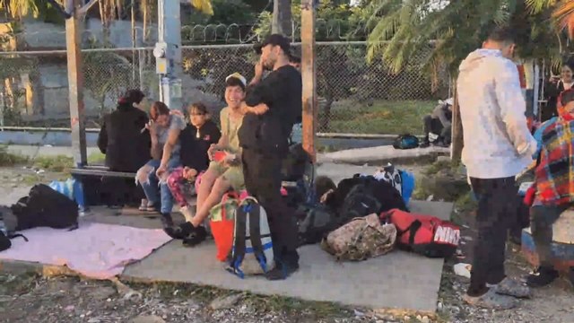 Migrantes que regresan a sus países de origen quedaron varados en la frontera de Paso Canoas