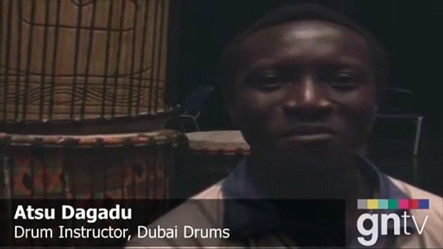 African drumming in Dubai