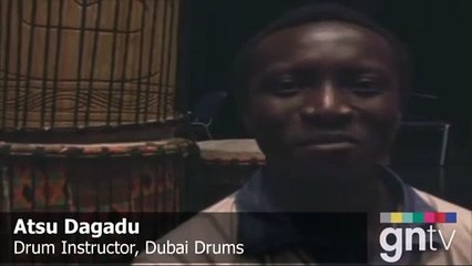 African drumming in Dubai