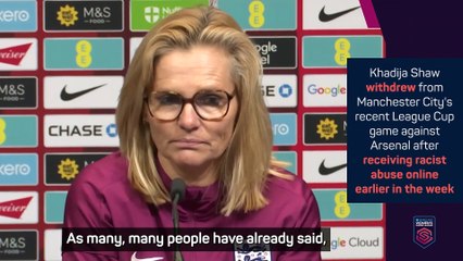 Wiegman calls for social media action after Bunny Shaw abuse