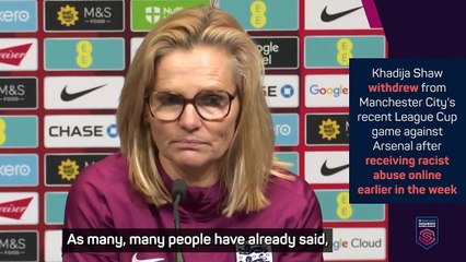 Wiegman calls for social media action after Bunny Shaw abuse