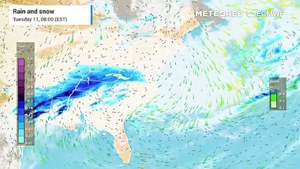 Widespread Rain and Snow Sweep Across the U.S.