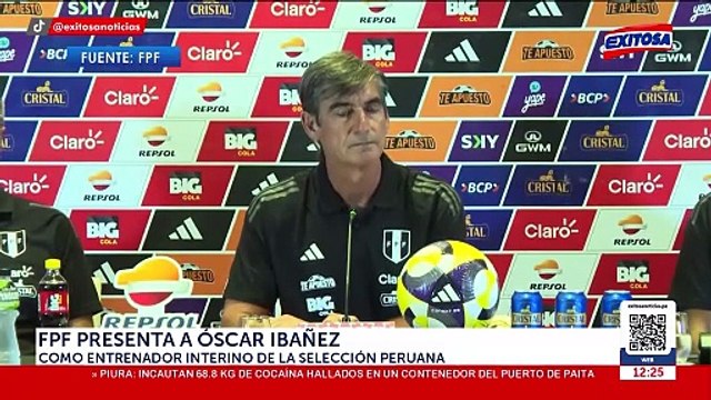FPF presentó a Óscar Ibáñez como DT interino de la selección: Es momento de asumir riesgos