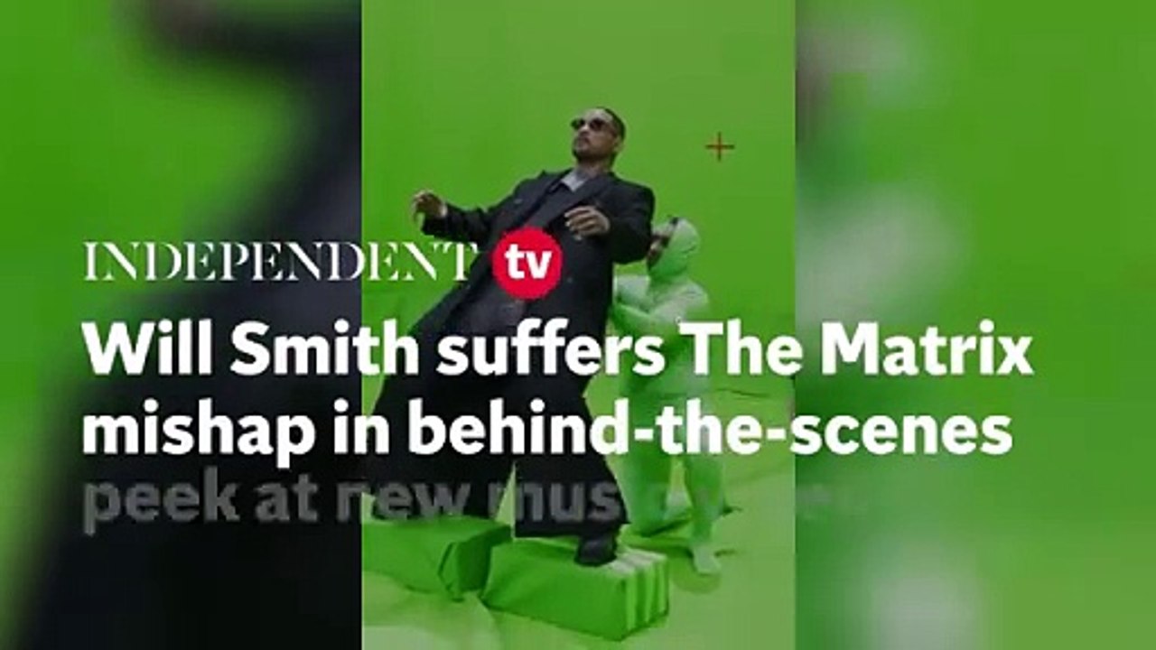 Will Smith suffers The Matrix mishap in behind-the-scenes peek at new music video