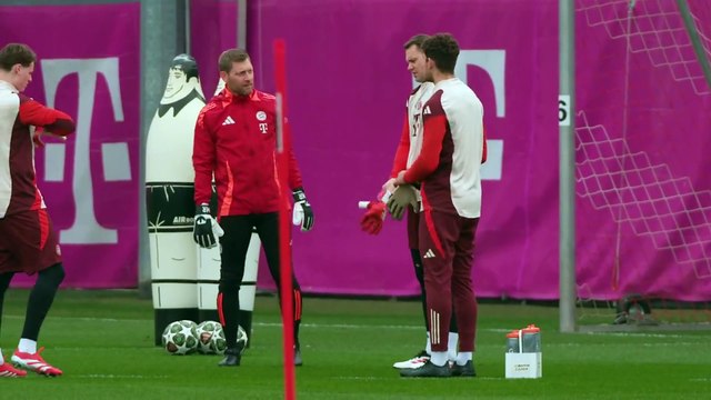 Bayern Munich final training session ahead of UCL trip to Celtic