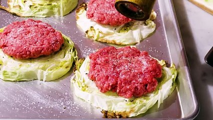 Roasted Cabbage Burgers Are A Bunless Burger We Can Get Behind