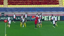 Benfica training ahead of champions league first leg off at Monaco