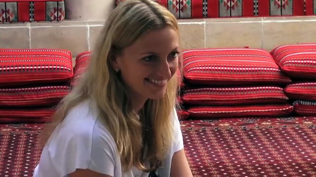Top tennis players Caroline Wozniacki and Petra Kvitova have fun in Dubai
