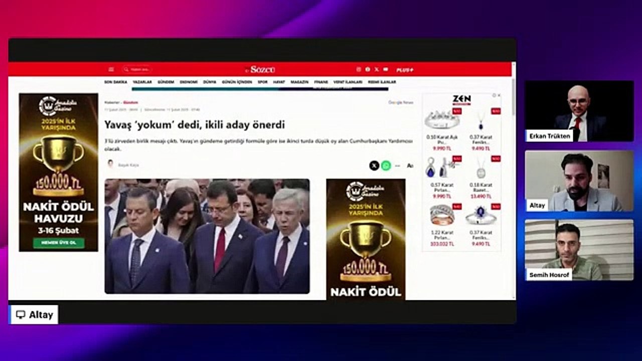ERKEN SEÇİM SENARYOSU!