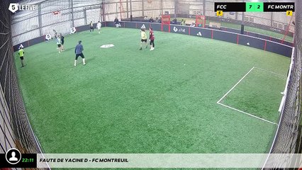 Faute de Yacine D - Fc Montreuil