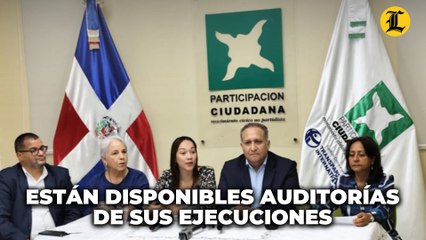 Participación Ciudadana dice están disponibles auditorías de sus ejecuciones
