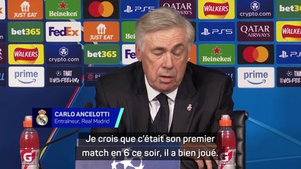 Real Madrid - Ancelotti : “Le match de Camavinga a été exceptionnel”