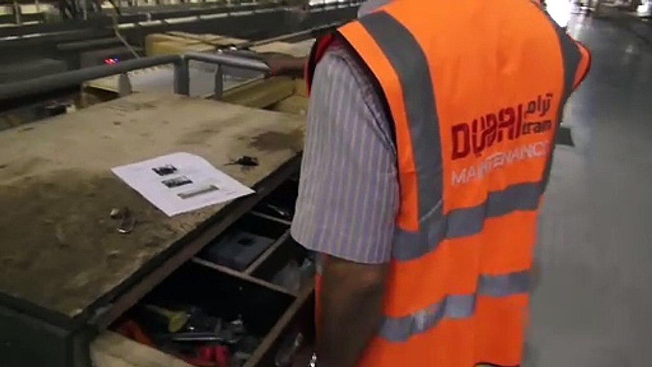 Inside the Dubai Tram Depot